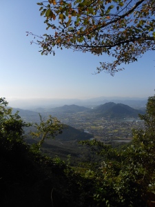 The view from the Goshikidai, a plateau where temples 81 and 82 are found. 